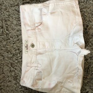 White Hollister shorts